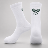 The Crest Crew Sock - White