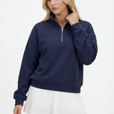 Essential Quarter Zip - Navy Blue