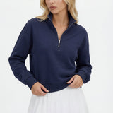 Essential Quarter Zip - Navy Blue