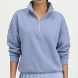 Essential Quarter Zip - Sky Blue