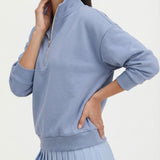 Essential Quarter Zip - Sky Blue