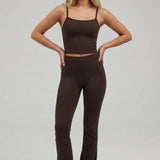 Refined Flare Pant Pecan Brown