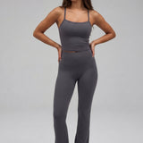 Refined Flare Pant Inkt Gray