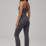Refined Flare Pant Inkt Gray
