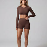 Form Long Sleeve - Pecan Brown