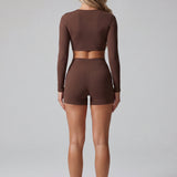 Form Long Sleeve - Pecan Brown