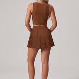 The Sculpt IV Tank Top - Brown