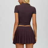 The IV Court Skirt - Sky Blue