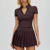 The IV Court Skirt - Sky Blue