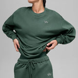 Off-Court Crewneck Pullover - Heritage Green (No set yet)