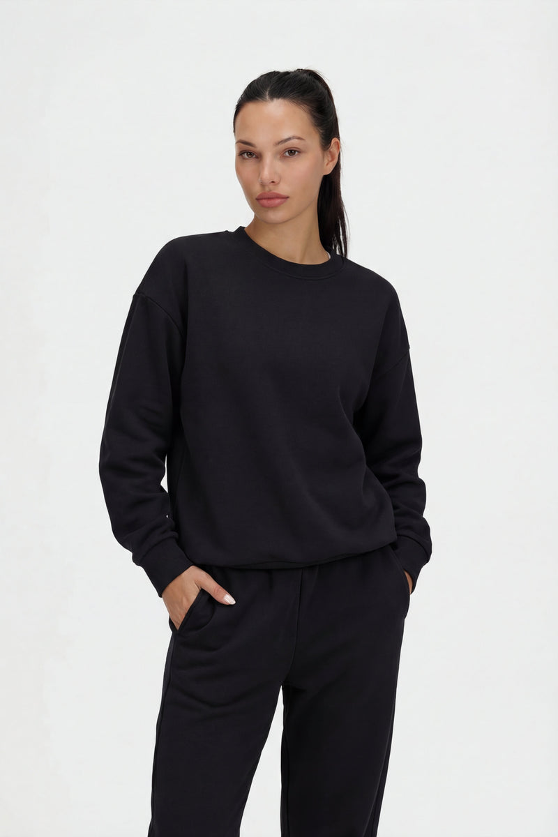 Off-Court Crewneck Pullover - Black