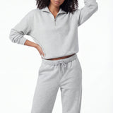 Essential Quarter Zip - Gray