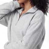 Essential Quarter Zip - Gray