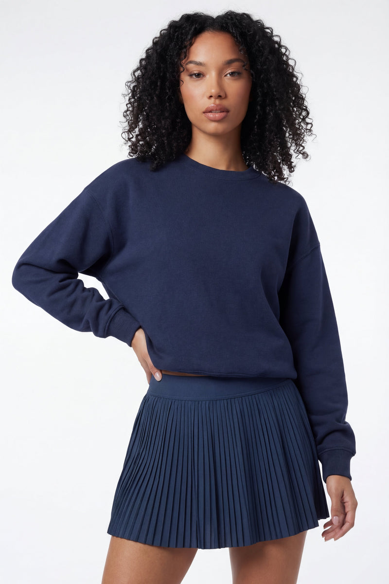 Off-Court Crewneck Pullover - Navy Blue