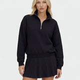 Essential Quarter Zip - Black