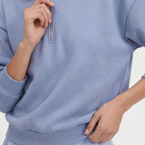 Essential Quarter Zip - Sky Blue