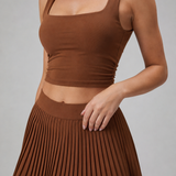 The Sculpt IV Tank Top - Brown