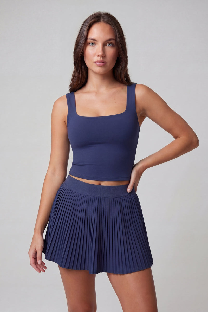 The Sculpt IV Skirt - Navy Blue ·
