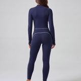 Form Zip Legging - Navy Blue