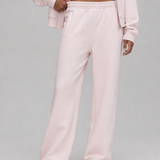 Off-Court Wide Sweatpants in Soft Pink, front