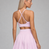 Court Halter Bra in Soft Pink, back