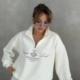 Heritage Quarter Zip - White