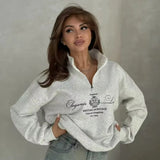 Heritage Quarter Zip - White
