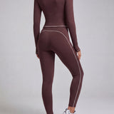 Form Zip Legging - Black Coffee
