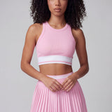 Wimbledon Crop Top - Soft Pink