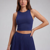 Essential Court Top - Navy Blue