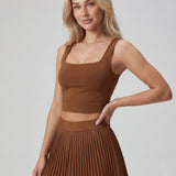 The Sculpt IV Tank Top - Brown