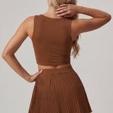 The Sculpt IV Tank Top - Brown